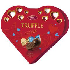 Цукерки АВК Трюфель Молочний Серце 100г